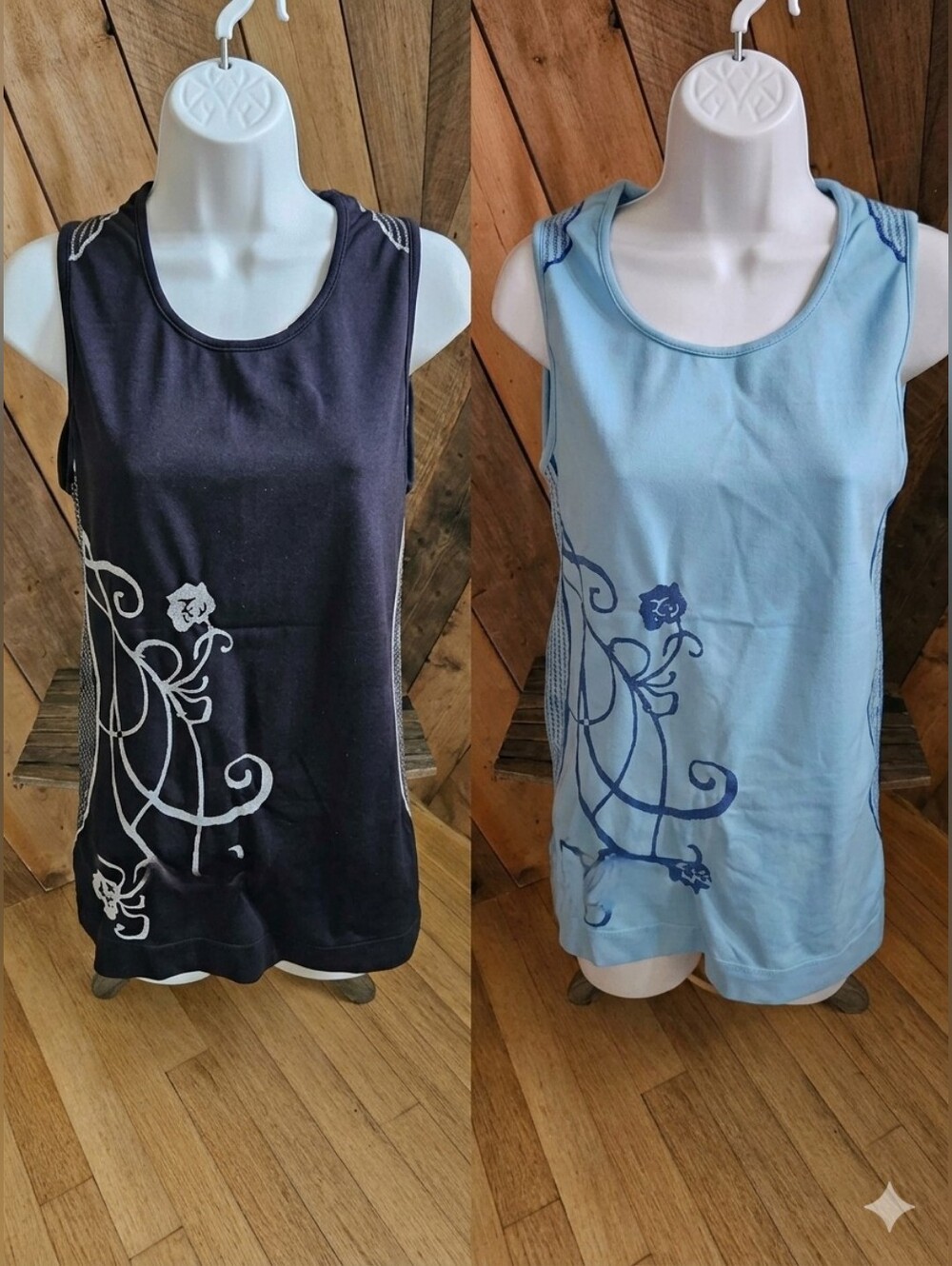 Athleta Bundle! Workout Ready!Momentum Seamless Floral Tank Top Bundle Large